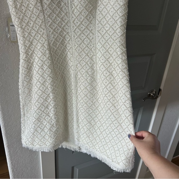 NWT Anthropologie BHLDN Ella Tweed Pearl Dress Bridal - Picture 7 of 11